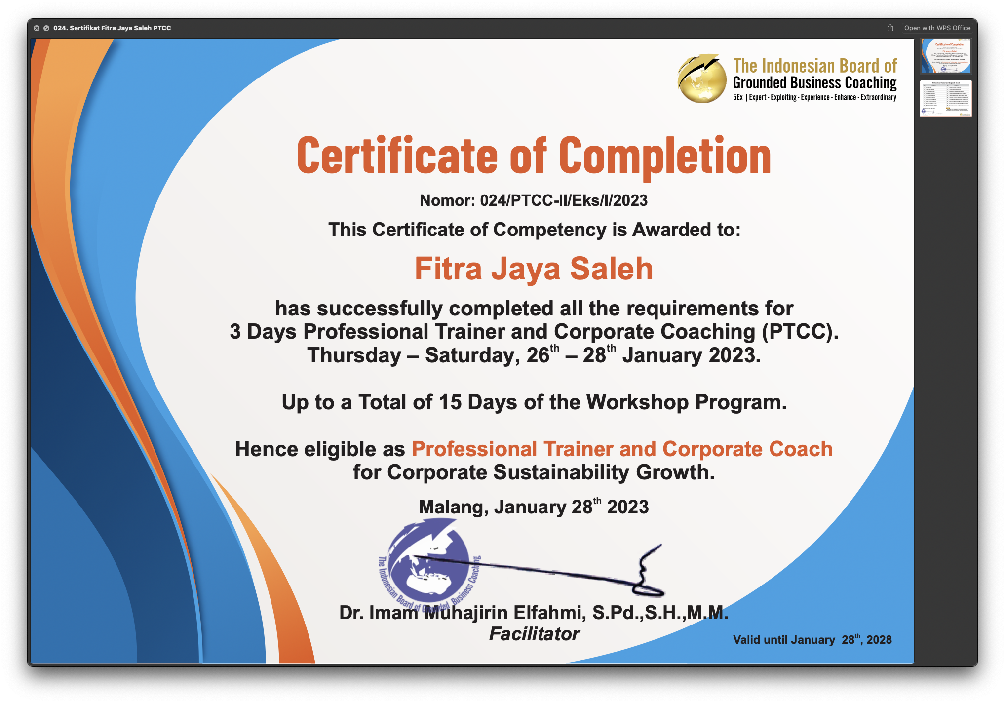 Mentoring coach fjs